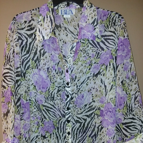 💲5/$25💲BEA Classics Ladies Blouse Size XL - Picture 1 of 8